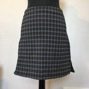 VTG 90s No Boundaries Black and Blue Plaid Mini Skirt, 7